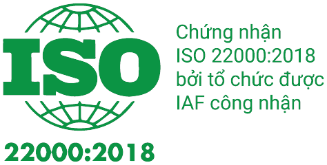 Chứng nhận ISO 22000:2018 bởi tổ chức được IAF công nhận