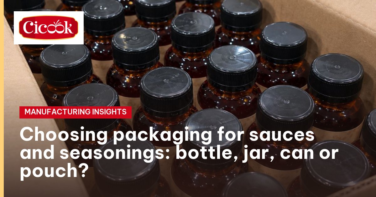 Amber bottles packed in a carton at the Cicook factory